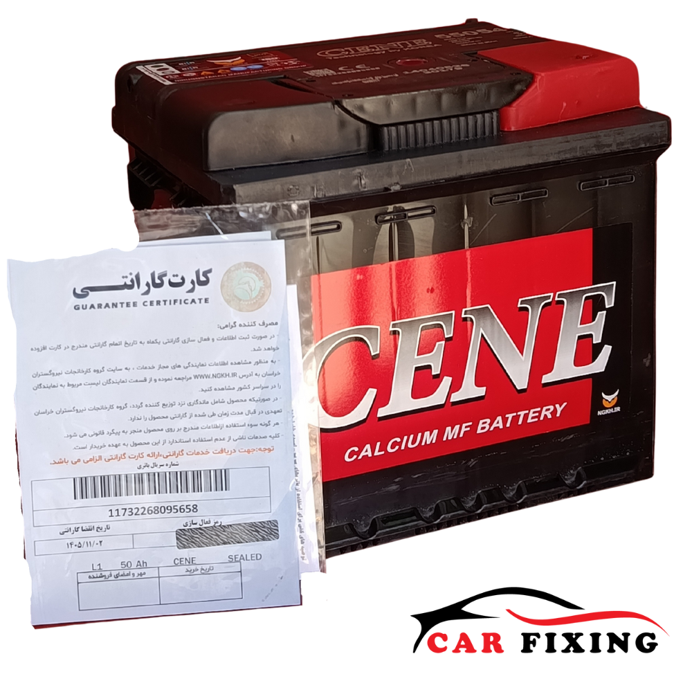 باتری 45 آمپر CENE سین خراسان | طول عمر بالا و عملکرد مطمئن برای خودروهای سواری - تصویر 2