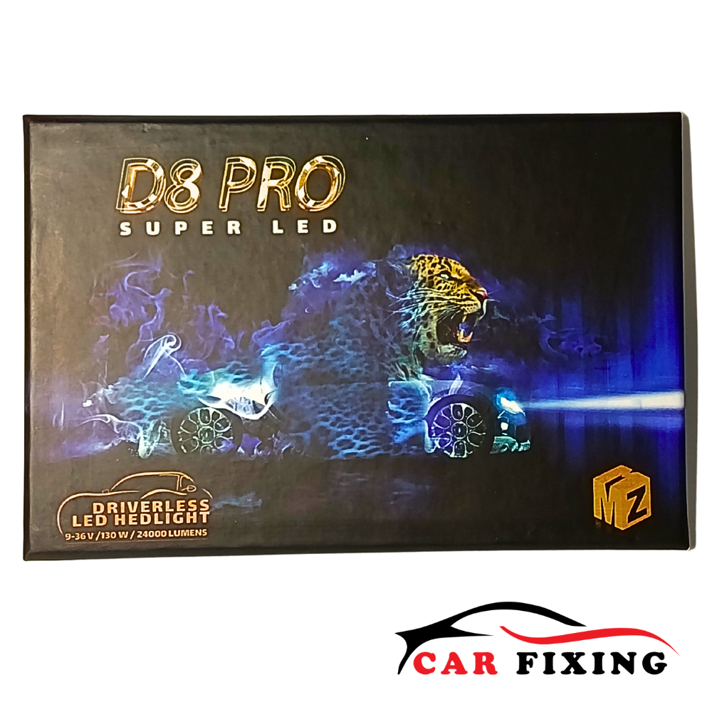 چراغ LED D8 PRO H4 High/Low سفید و نارنجی - تصویر 2