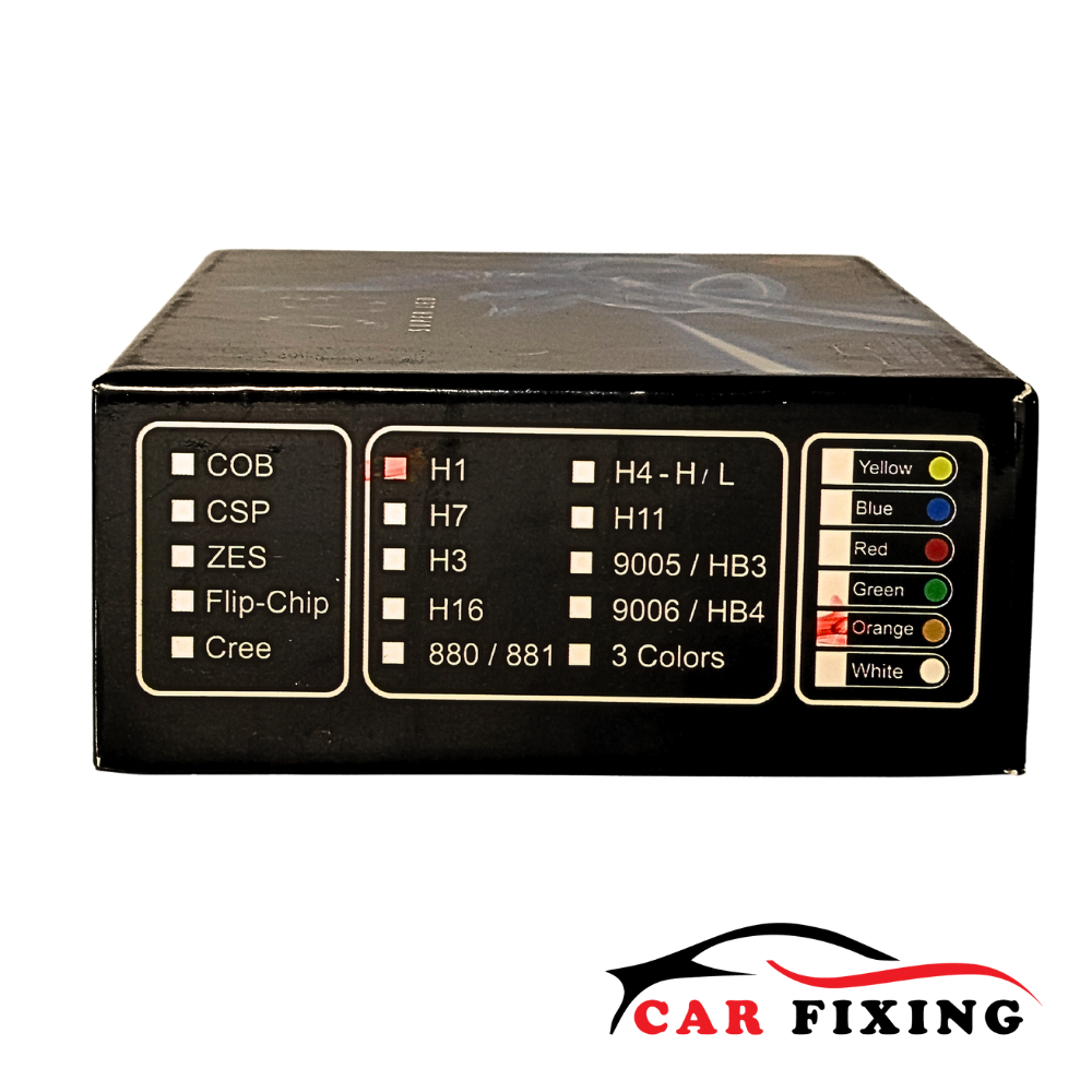 D65 Super LED با پایه H1 و رنگ نارنجی – مناسب خودرو و موتورسیکلت - تصویر 3