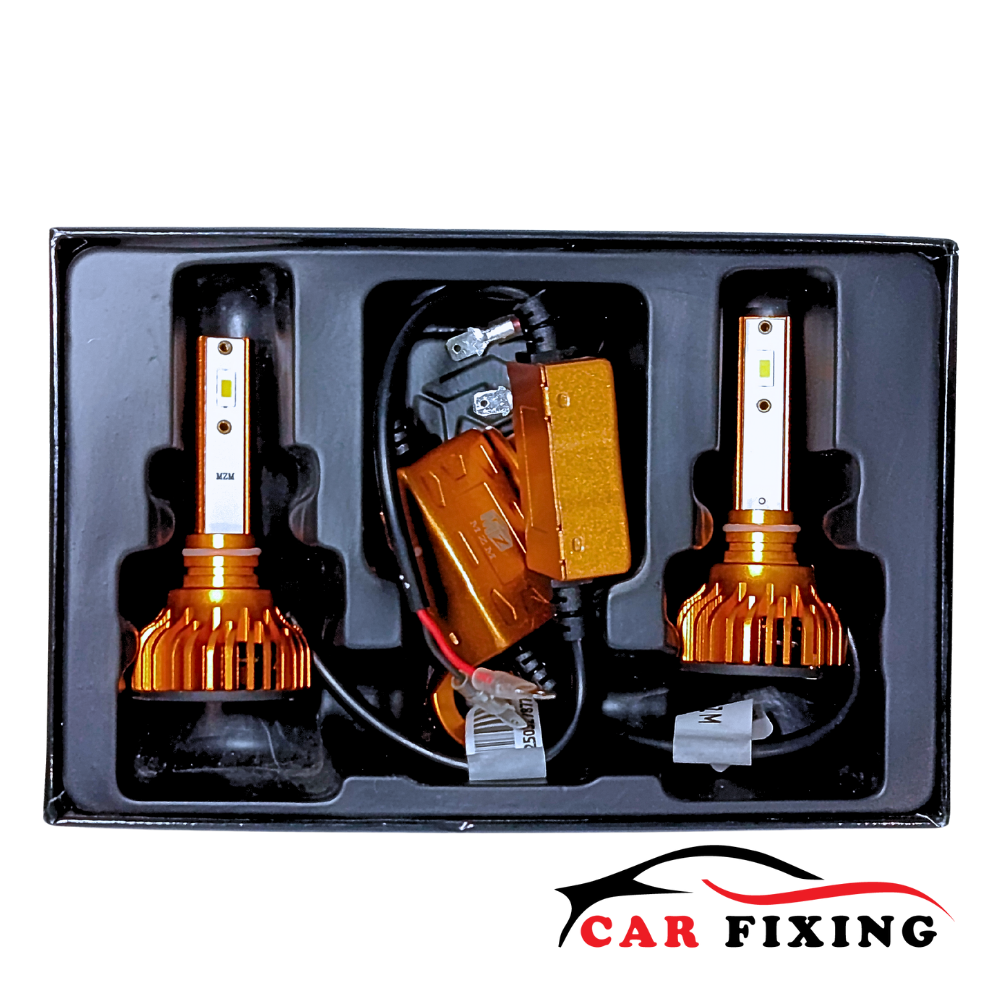 D65 Super LED با پایه H1 و رنگ نارنجی – مناسب خودرو و موتورسیکلت - تصویر 2