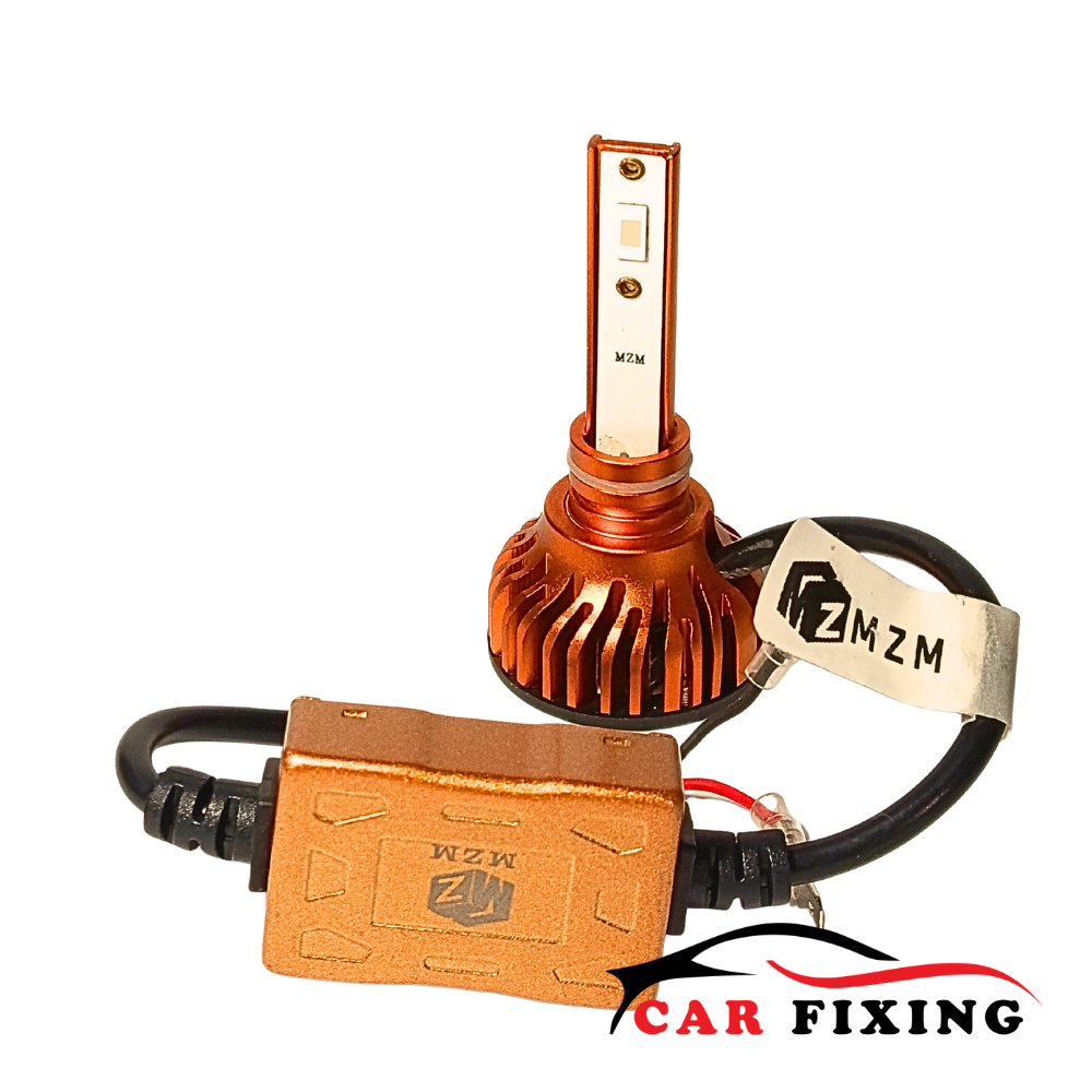 D65 Super LED با پایه H1 و رنگ نارنجی – مناسب خودرو و موتورسیکلت