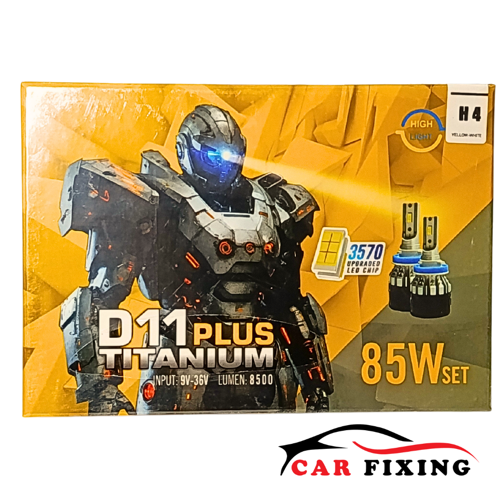 هدلایت LED مدل D11 Plus Titanium از برند CSP – پایه H4