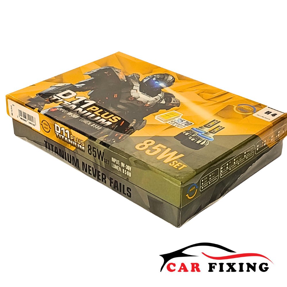 هدلایت LED مدل D11 Plus Titanium از برند CSP – پایه H4 - تصویر 2