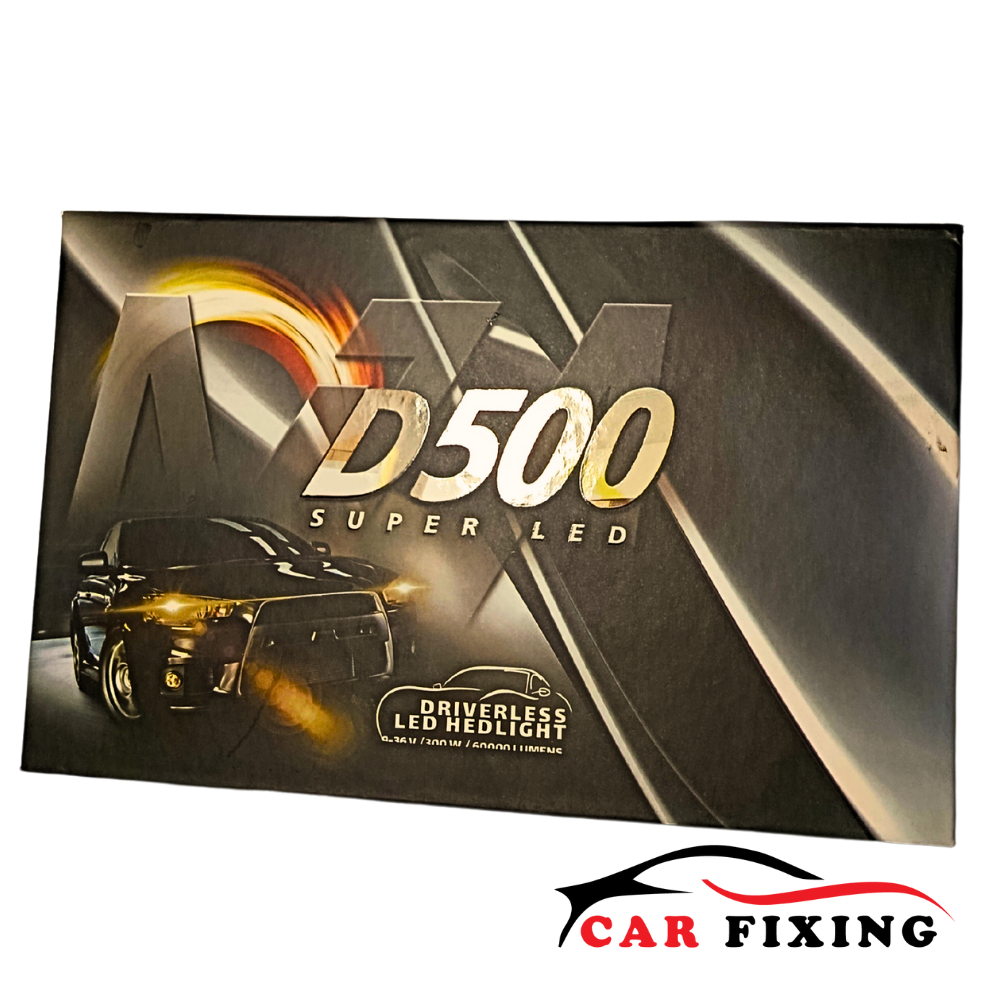 هدلایت MZM مدل D500 با پایه H7 – 300 وات و روشنایی 60000 لومن بدون درایور - تصویر 3