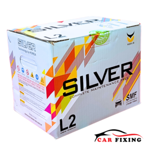 باتری اتمی ۵۵ آمپر سیلور مدل 55530 مخصوص خودروهای سواری